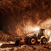 Mining truck underground